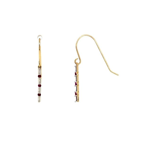 Ruby & Diamond Earrings Mark Jewellers La Crosse, WI