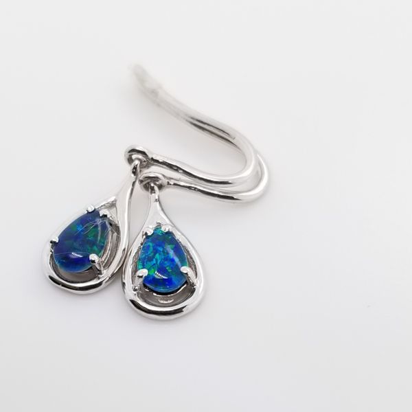 Sterling Opal Earrings Image 3 Mark Jewellers La Crosse, WI