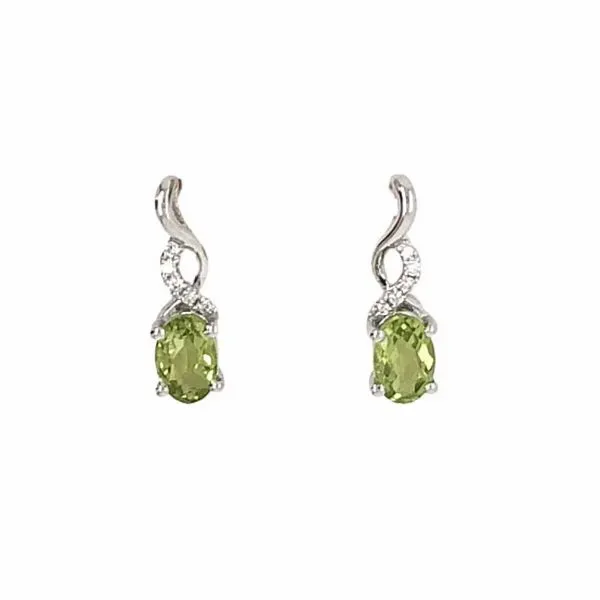 White Gold Peridot Earrings Mark Jewellers La Crosse, WI