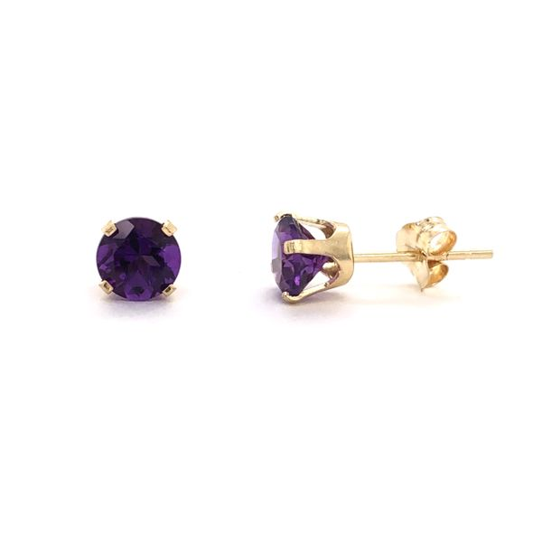 Yellow Gold Amethyst Earrings Mark Jewellers La Crosse, WI