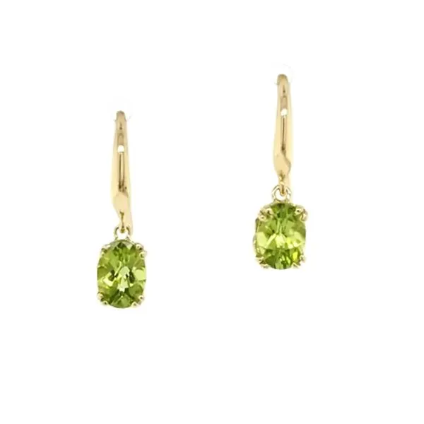Yellow Gold Peridot Earrings Mark Jewellers La Crosse, WI