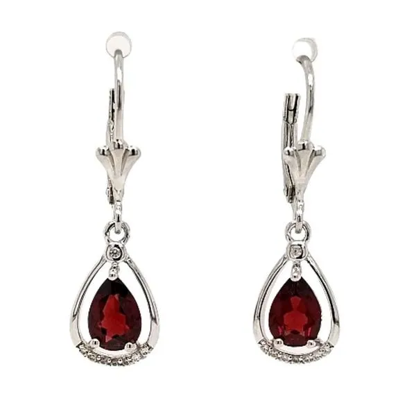 Sterling Garnet Earrings Mark Jewellers La Crosse, WI