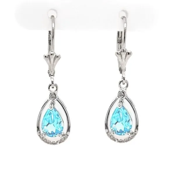 Sterling Blue Topaz Earrings Mark Jewellers La Crosse, WI