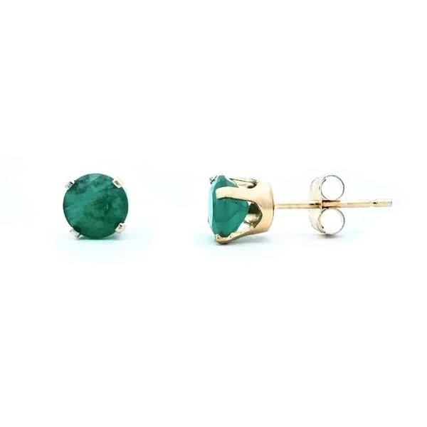 Yellow Gold Emerald Earrings Mark Jewellers La Crosse, WI