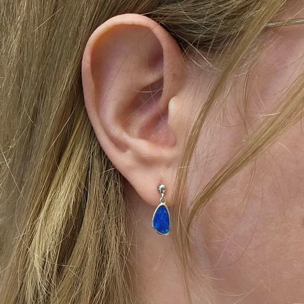 Sterling Opal Drop Earrings Image 3 Mark Jewellers La Crosse, WI