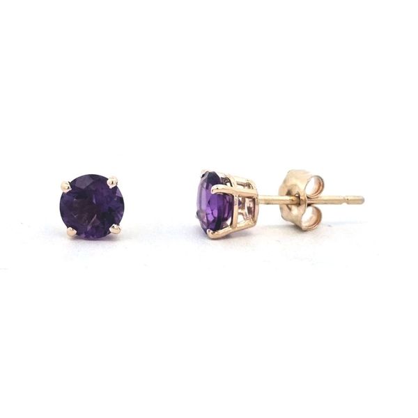Yellow Gold Amethyst Earrings Mark Jewellers La Crosse, WI