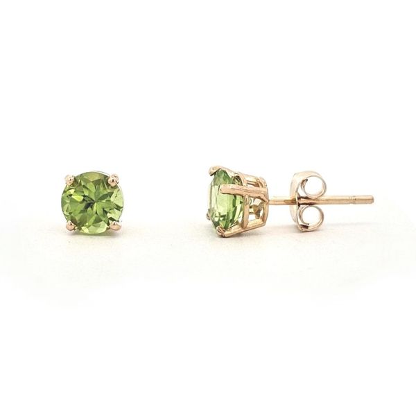 Yellow Gold Peridot Earrings Mark Jewellers La Crosse, WI