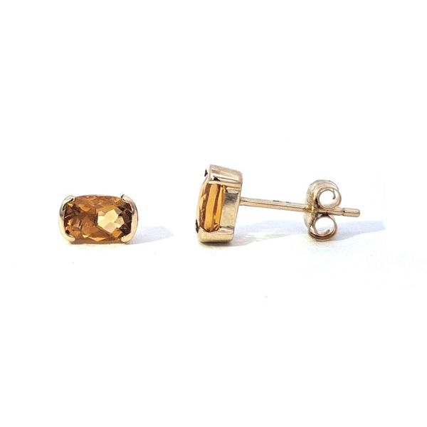 Yellow Gold Citrine Earrings Mark Jewellers La Crosse, WI