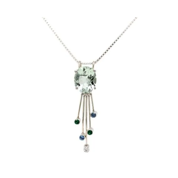 Custom Designed Green Amethyst Pendant Mark Jewellers La Crosse, WI