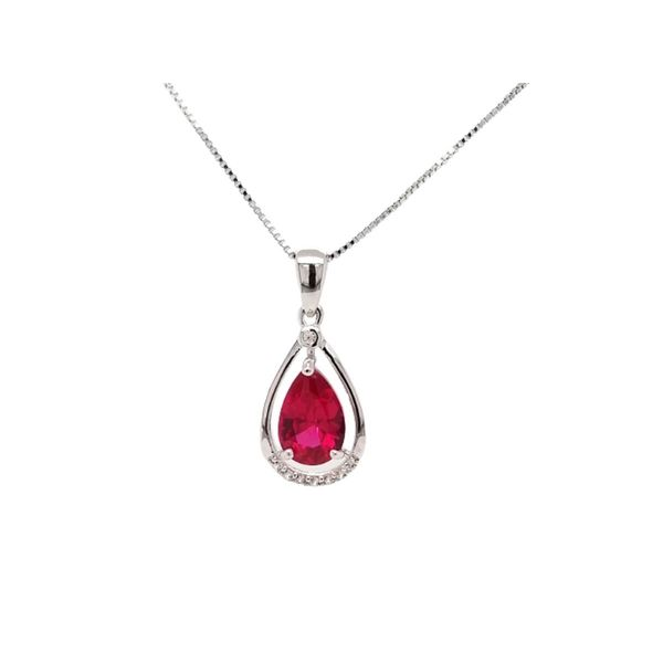 Created Ruby Pendant Mark Jewellers La Crosse, WI