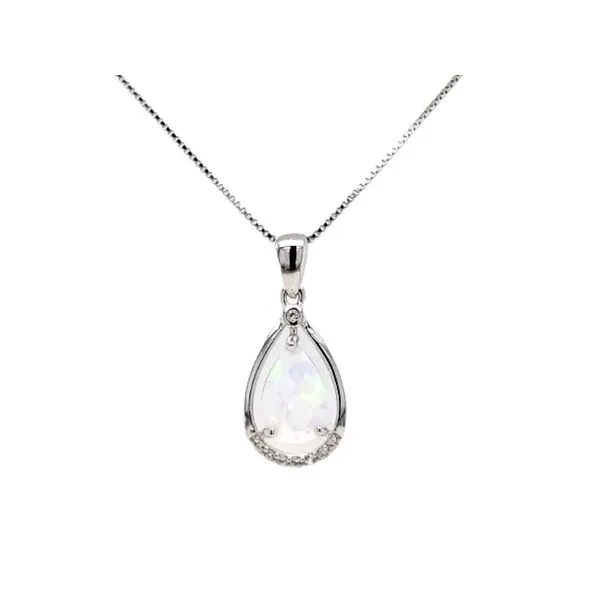 Created Opal Pendant Mark Jewellers La Crosse, WI