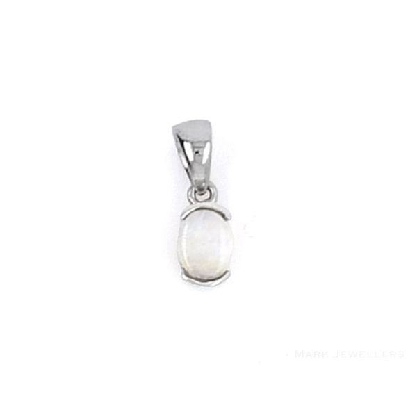 White Gold Opal Pendant Mark Jewellers La Crosse, WI