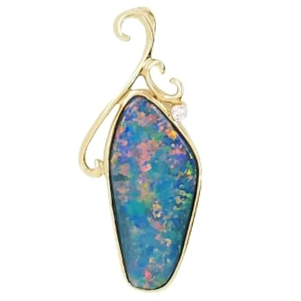 Yellow Gold Opal Pendant Mark Jewellers La Crosse, WI