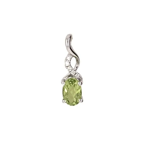 White Gold Peridot Pendant Mark Jewellers La Crosse, WI