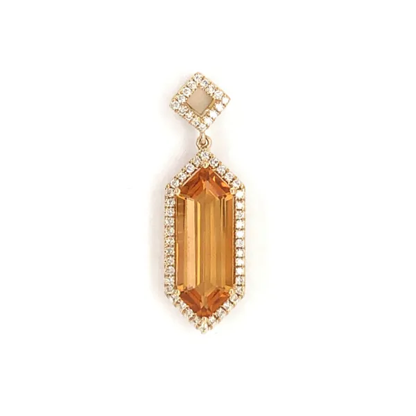 Yellow Gold Citrine Pendant Mark Jewellers La Crosse, WI