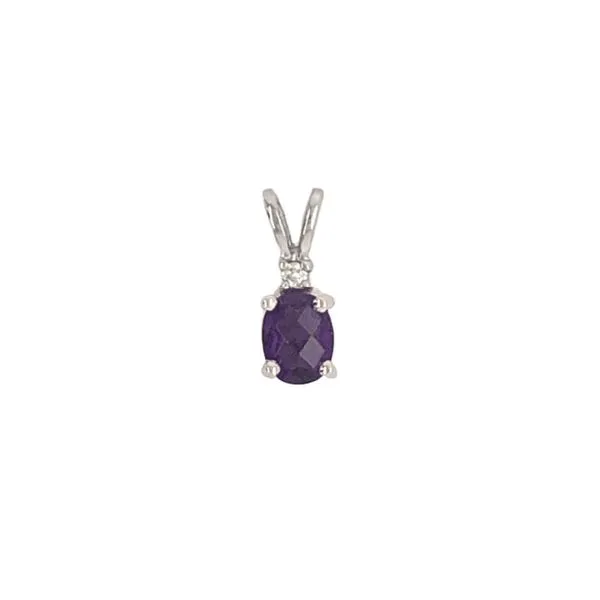 White Gold Amethyst Pendant Mark Jewellers La Crosse, WI