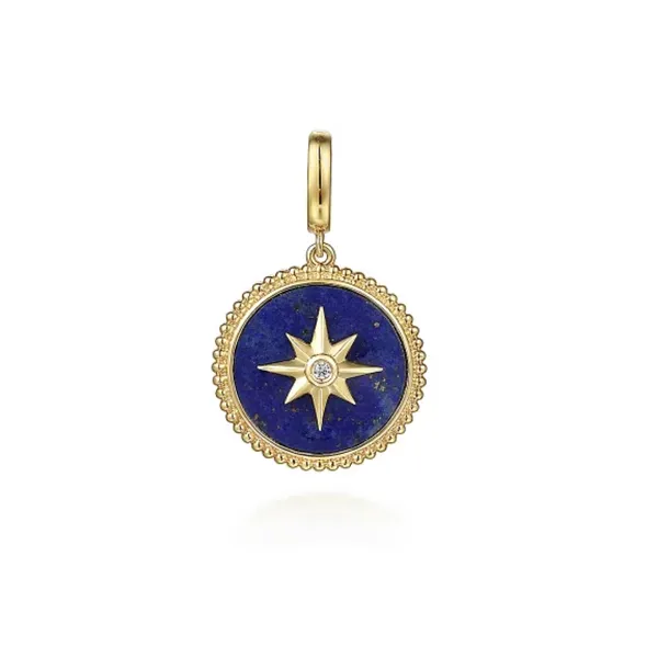 Yellow Gold Blue Lapis Pendant Mark Jewellers La Crosse, WI