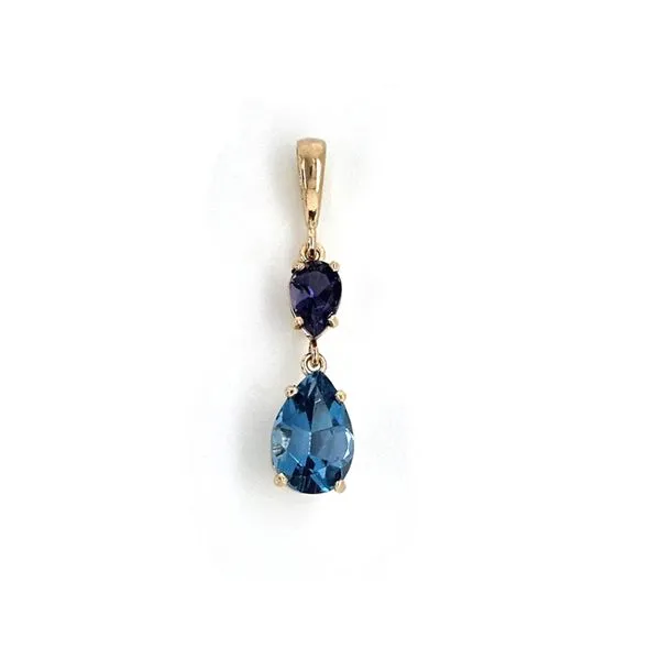 Blue Topaz & Iolite Pendant Mark Jewellers La Crosse, WI