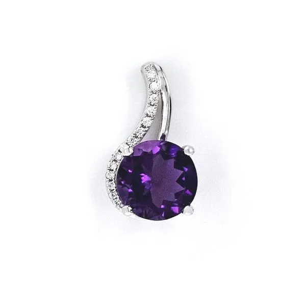 White Gold Amethyst Pendant Mark Jewellers La Crosse, WI