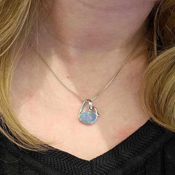 Sterling Opal Pendant Image 3 Mark Jewellers La Crosse, WI