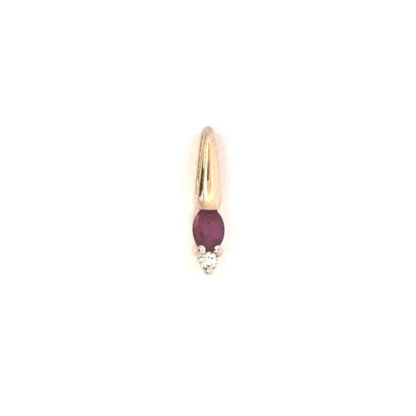 Yellow Gold Ruby & Diamond Pendant Mark Jewellers La Crosse, WI