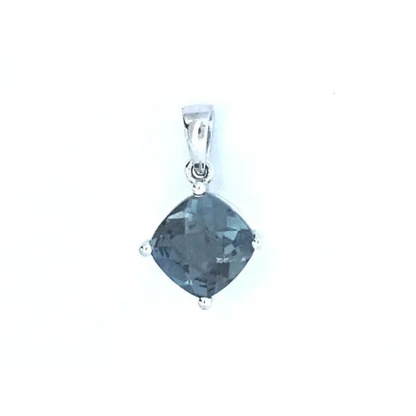 White Gold London Blue Topaz Pendant Mark Jewellers La Crosse, WI