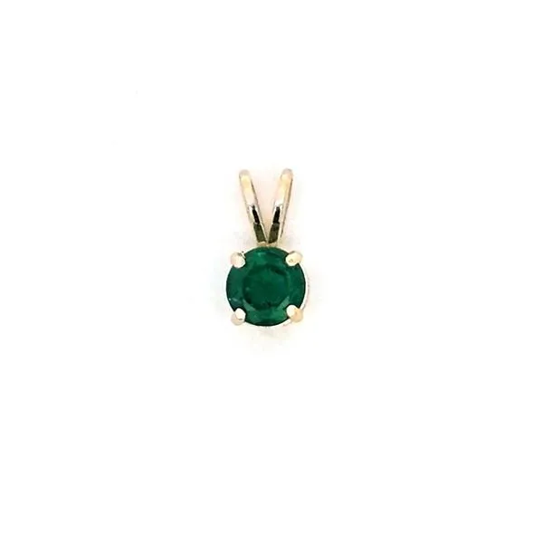 Yellow Gold Emerald Pendant Mark Jewellers La Crosse, WI