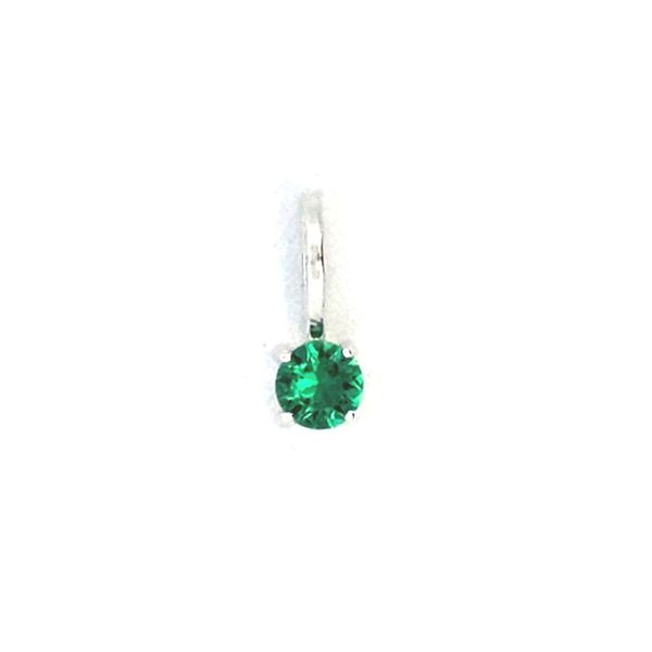 Sterling Synthetic Emerald Pendant Mark Jewellers La Crosse, WI