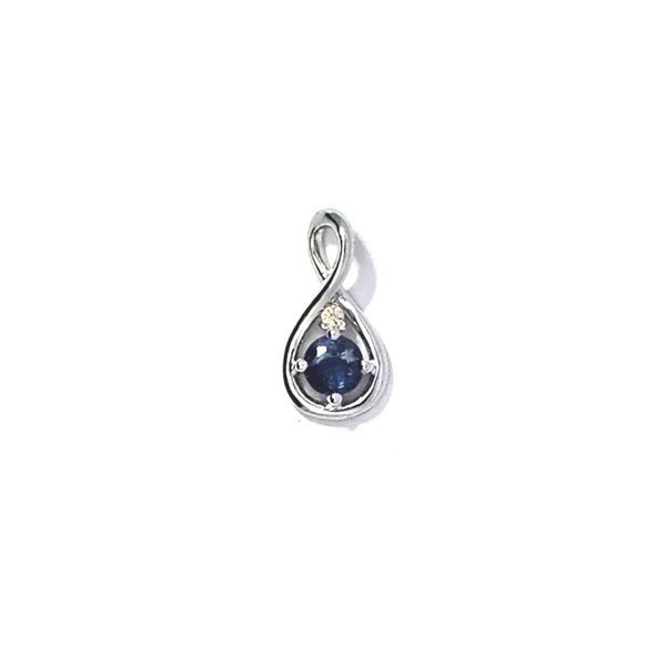 Sterling Sapphire & White Topaz Pendant Mark Jewellers La Crosse, WI