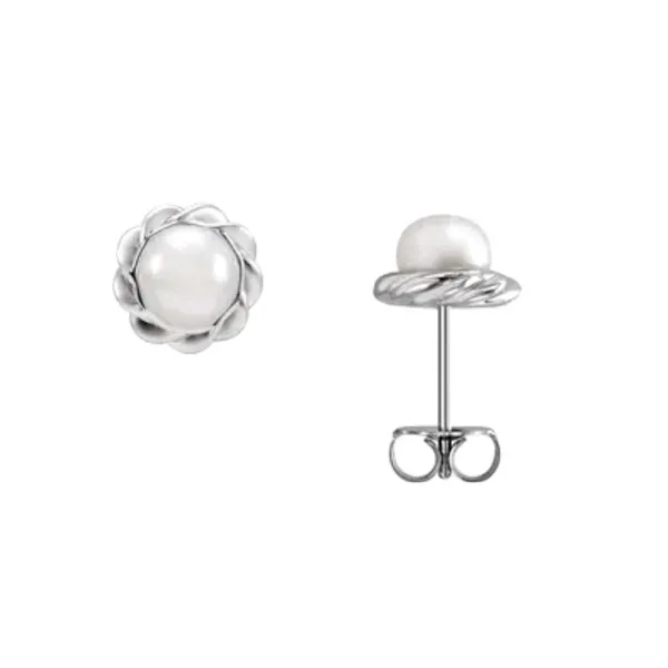 Sterling Freshwater Pearl Stud Earrings Mark Jewellers La Crosse, WI