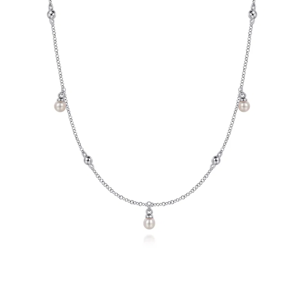 Sterling Pearl Drop Necklace Mark Jewellers La Crosse, WI