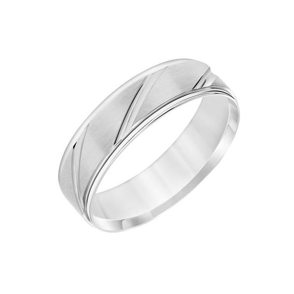 White Gold Wedding Band Mark Jewellers La Crosse, WI