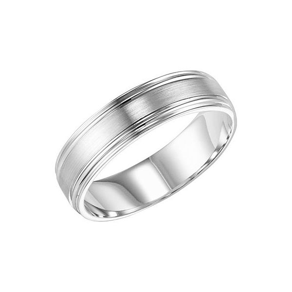 White Gold Wedding Band Mark Jewellers La Crosse, WI