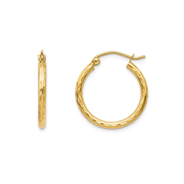 Gold Hoop Earrings Mark Jewellers La Crosse, WI