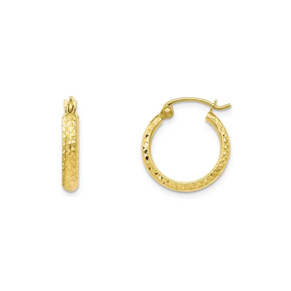 Gold Hoop Earrings Mark Jewellers La Crosse, WI