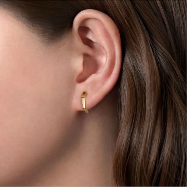 Gold Hoop Earrings Image 2 Mark Jewellers La Crosse, WI