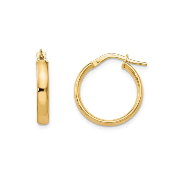 Yellow Gold Hoop Earrings Mark Jewellers La Crosse, WI