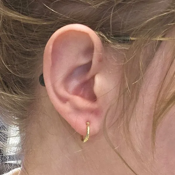 Yellow Gold Hoop Earrings Image 2 Mark Jewellers La Crosse, WI