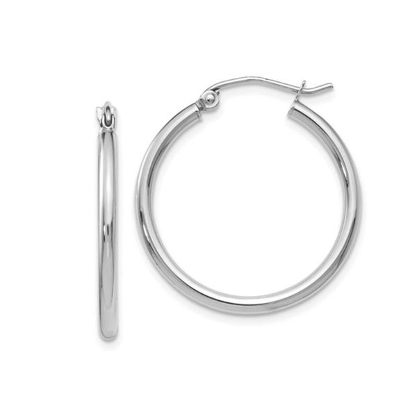 White Gold Hoop Earrings Mark Jewellers La Crosse, WI