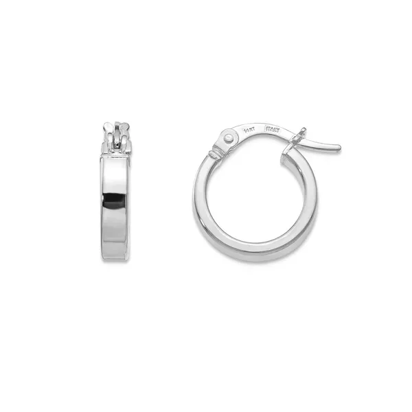 White Gold Hoop Earrings Mark Jewellers La Crosse, WI