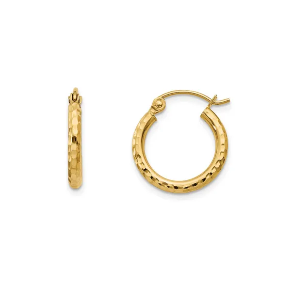 Yellow Gold Hoop Earrings Mark Jewellers La Crosse, WI