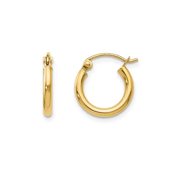 Yellow Gold Hoop Earrings Mark Jewellers La Crosse, WI