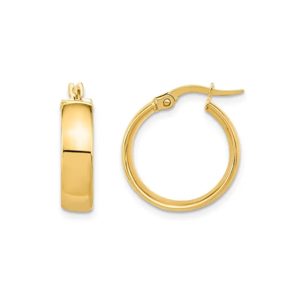Yellow Gold Hoop Earrings Mark Jewellers La Crosse, WI