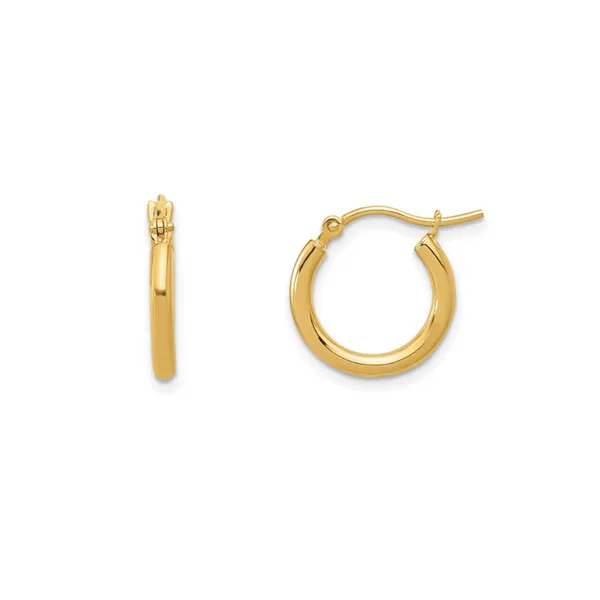 Yellow Gold Hoop Earrings Mark Jewellers La Crosse, WI