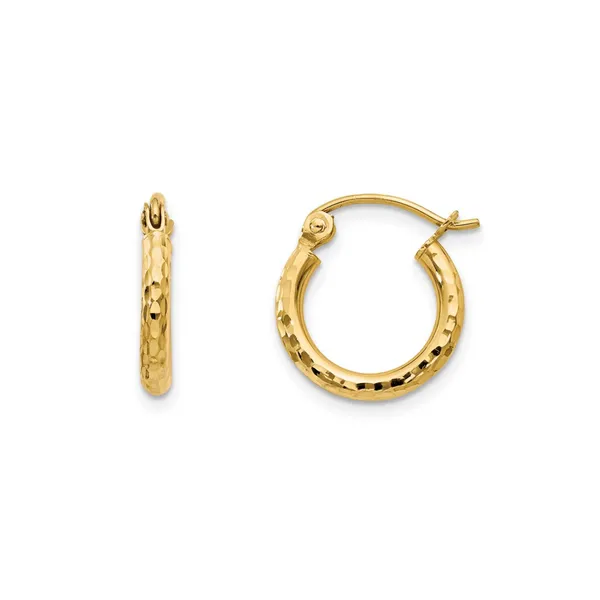 Yellow Gold Hoop Earrings Mark Jewellers La Crosse, WI