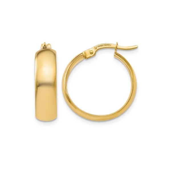 Yellow Gold Hoop Earrings Mark Jewellers La Crosse, WI