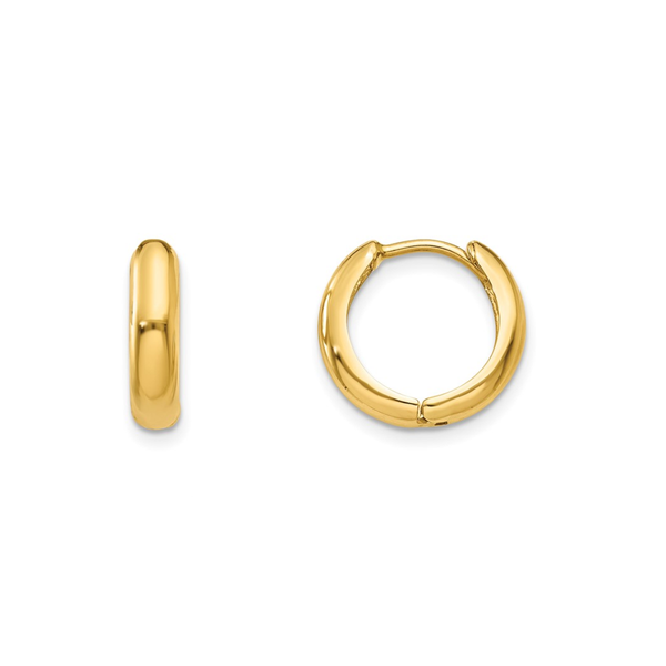 Yellow Gold Huggie Hoop Earrings Mark Jewellers La Crosse, WI