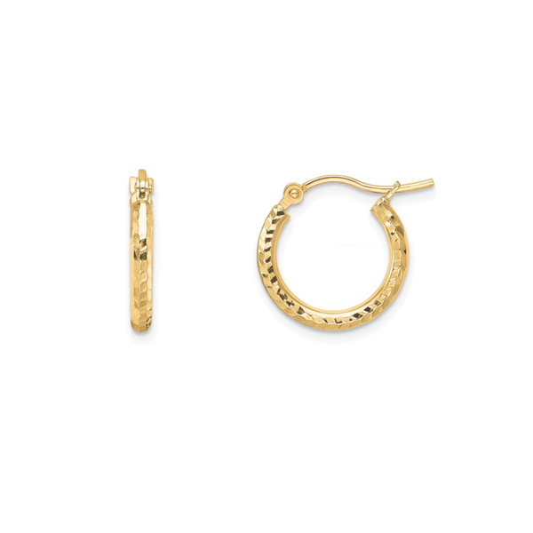 Yellow Gold Hoop Earrings Mark Jewellers La Crosse, WI