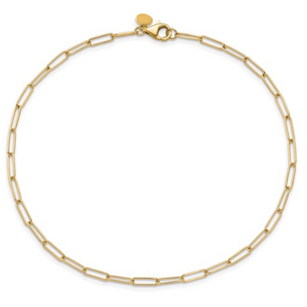 Yellow Gold Paperclip 7