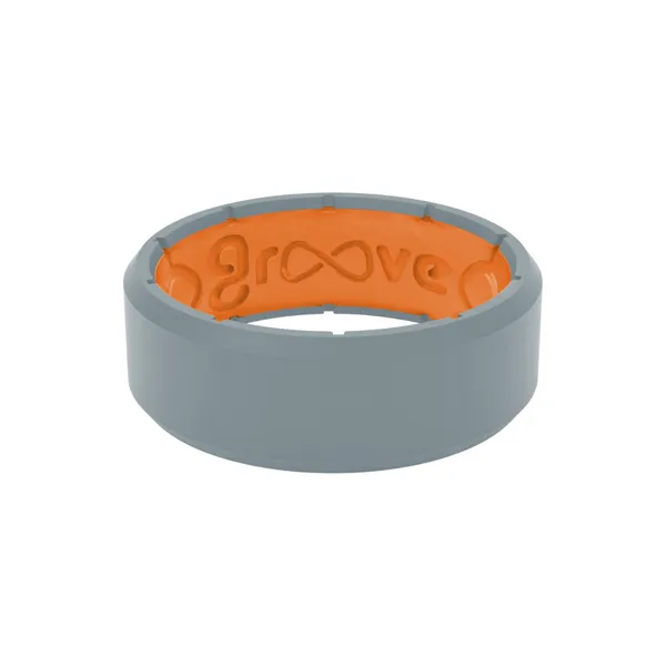 Groove Silicone Edge Grey & Orange Band Mark Jewellers La Crosse, WI